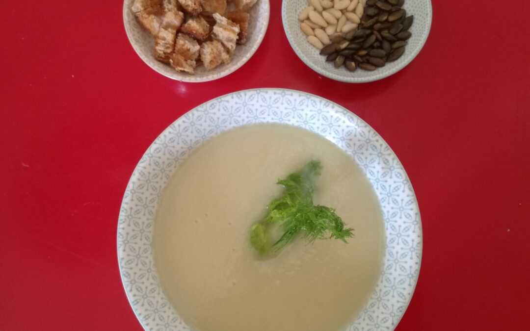 Crema de bulbo de hinojo y chirivías  – cena