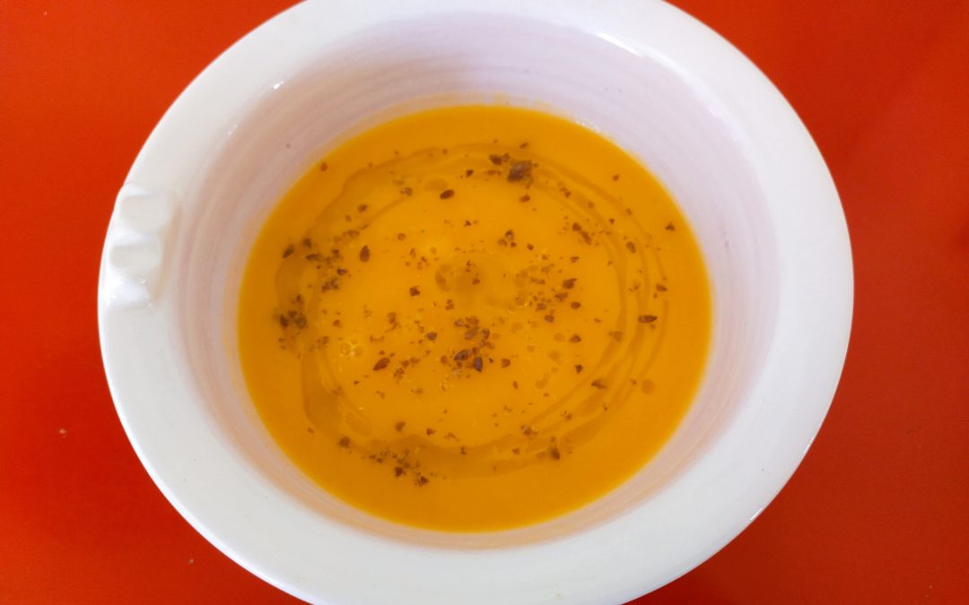 Crema de calabaza y nabos-Cena